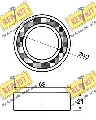 Deflection/Guide Pulley, timing belt