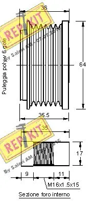 Alternator Freewheel Clutch