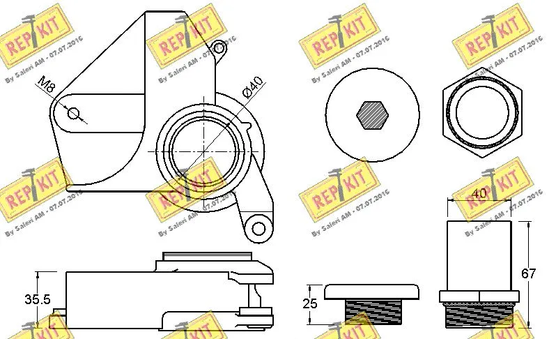 Belt Tensioner, V-ribbed belt