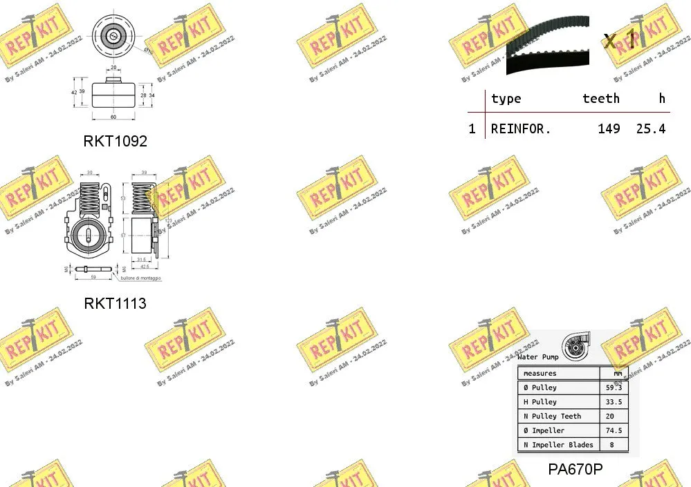 Water Pump & Timing Belt Kit