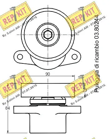 Belt Tensioner, V-ribbed belt