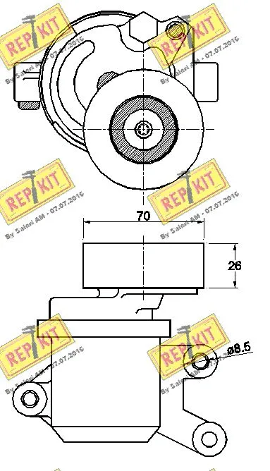 Belt Tensioner, V-ribbed belt