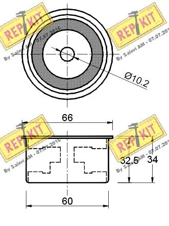 Deflection/Guide Pulley, timing belt