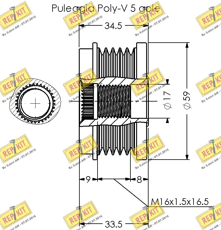 Alternator Freewheel Clutch
