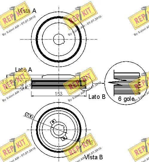 Belt Pulley, crankshaft