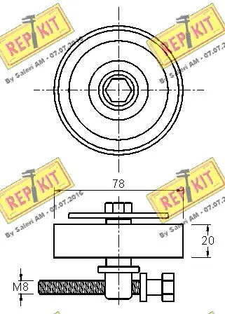 Belt Tensioner, V-ribbed belt