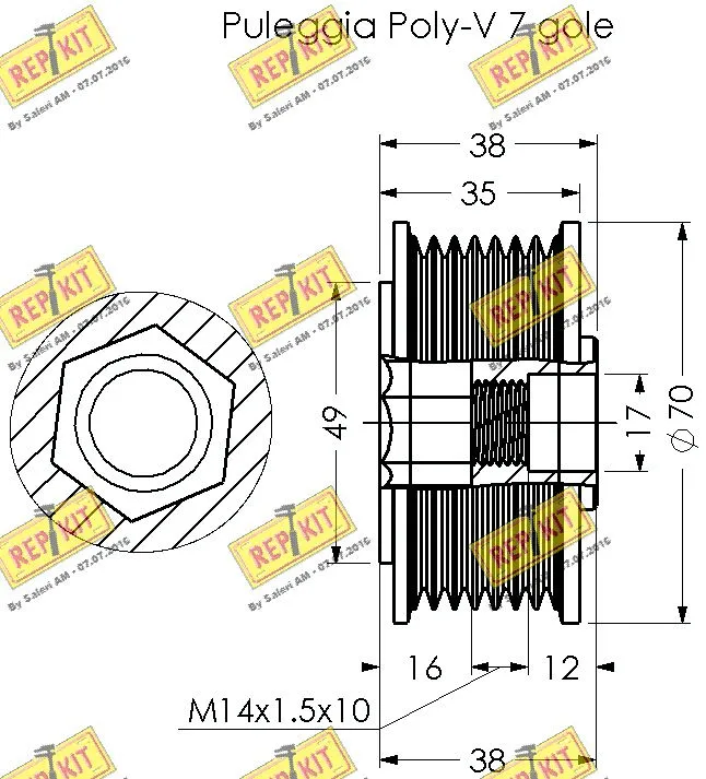 Alternator Freewheel Clutch