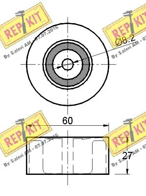 Deflection/Guide Pulley, V-ribbed belt