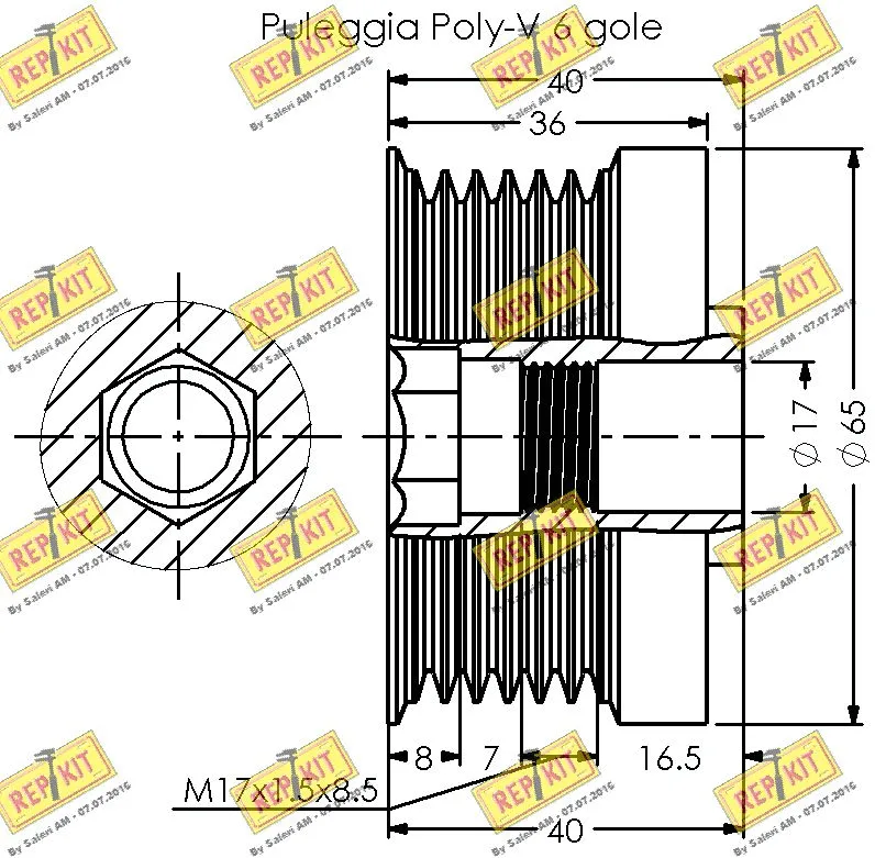 Alternator Freewheel Clutch