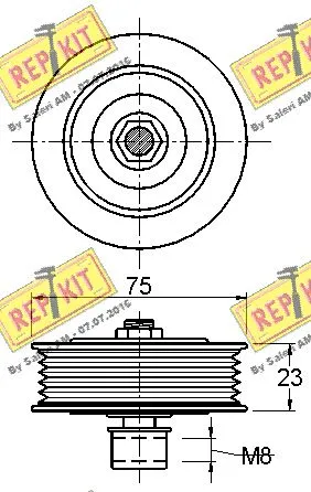 Belt Tensioner, V-ribbed belt