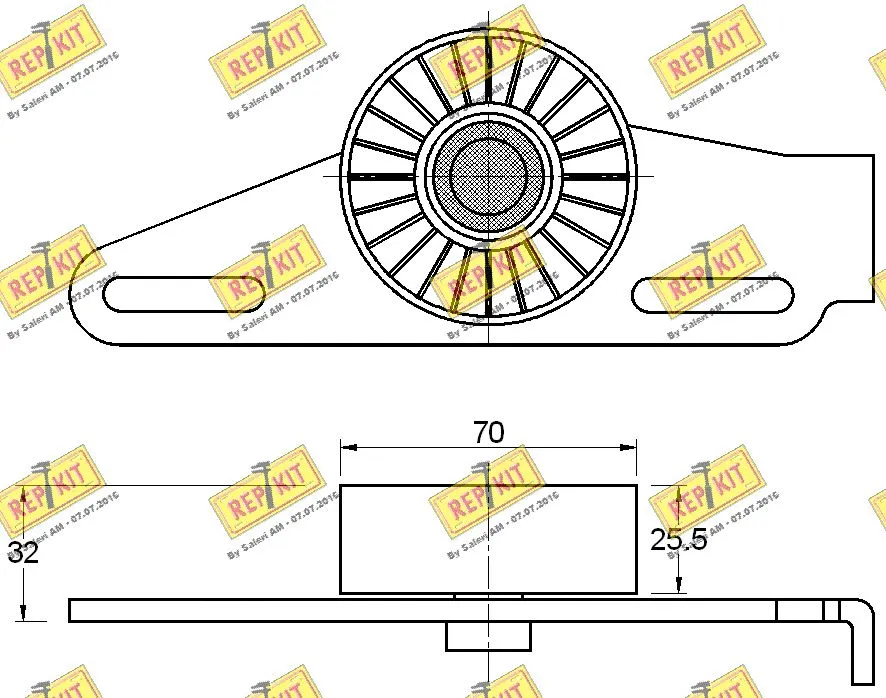 Belt Tensioner, V-ribbed belt