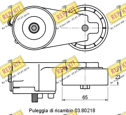 Belt Tensioner, V-ribbed belt