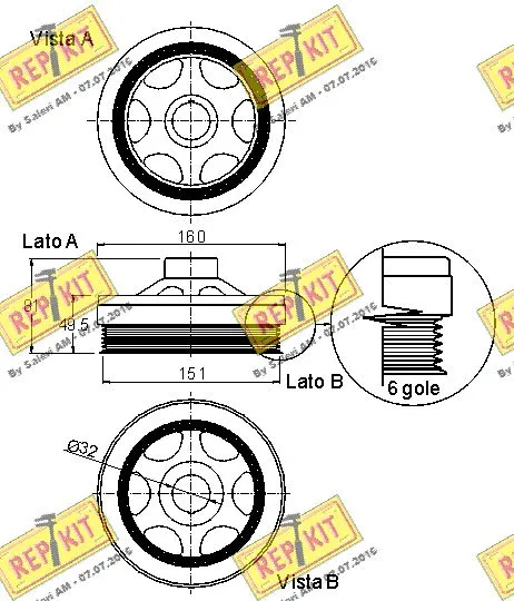 Belt Pulley, crankshaft