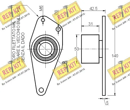 Deflection/Guide Pulley, timing belt