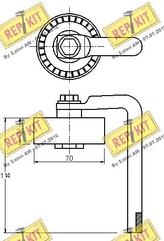 Belt Tensioner, V-ribbed belt