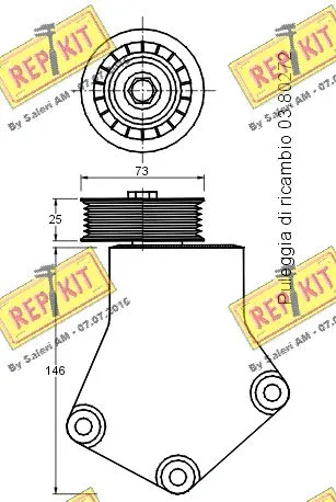 Belt Tensioner, V-ribbed belt