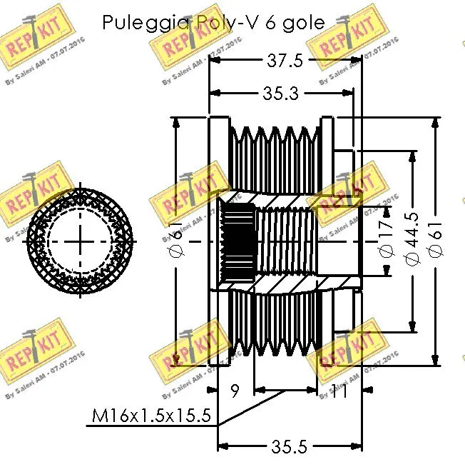 Alternator Freewheel Clutch