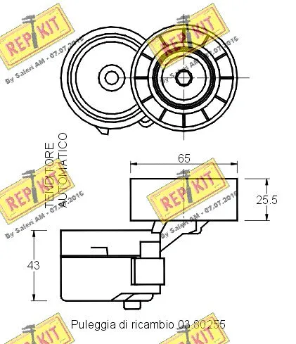Belt Tensioner, V-ribbed belt