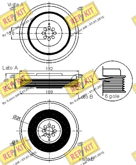 Belt Pulley, crankshaft