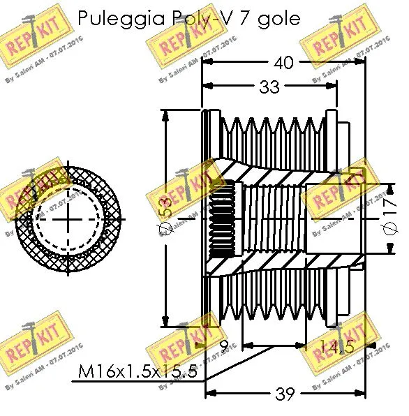 Alternator Freewheel Clutch