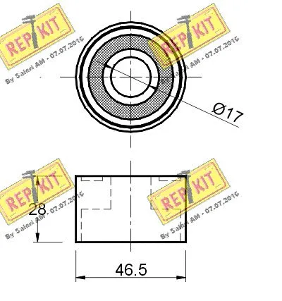 Deflection/Guide Pulley, timing belt