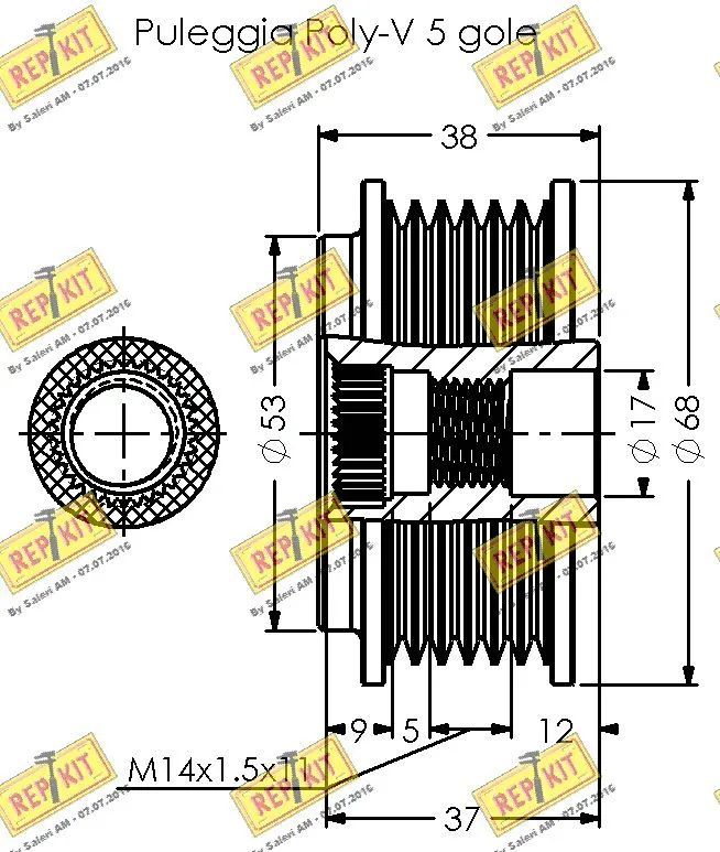 Alternator Freewheel Clutch