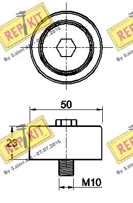 Deflection/Guide Pulley, V-ribbed belt