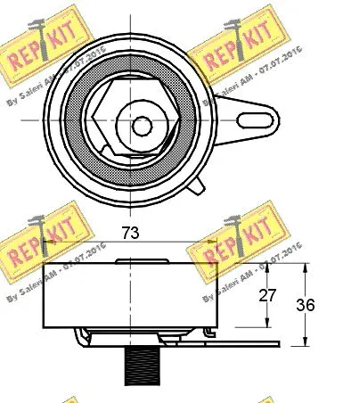 Tensioner Pulley, timing belt