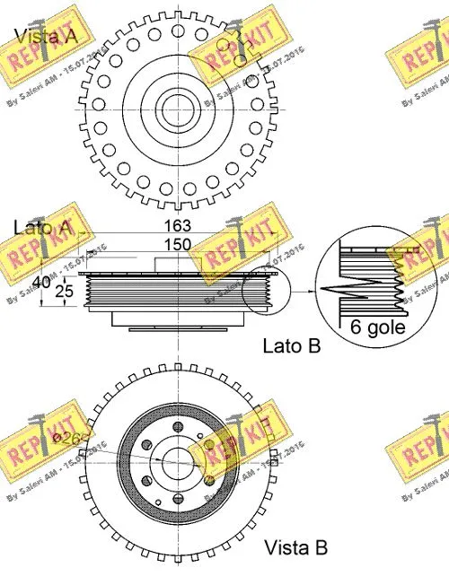 Belt Pulley, crankshaft