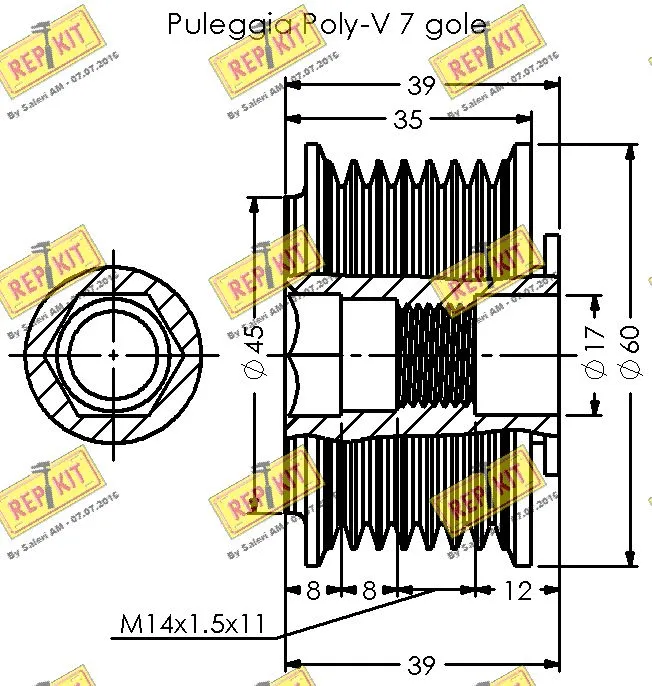 Alternator Freewheel Clutch