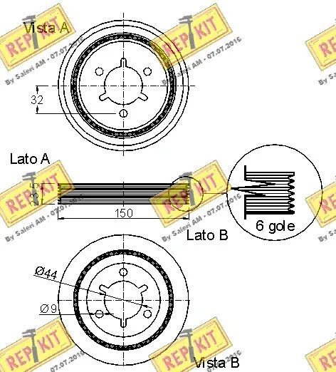Belt Pulley, crankshaft
