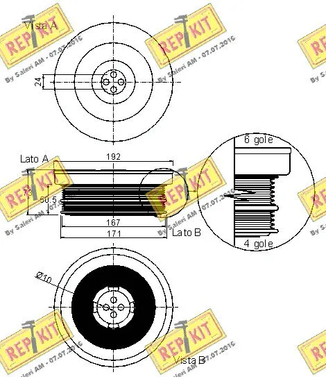 Belt Pulley, crankshaft