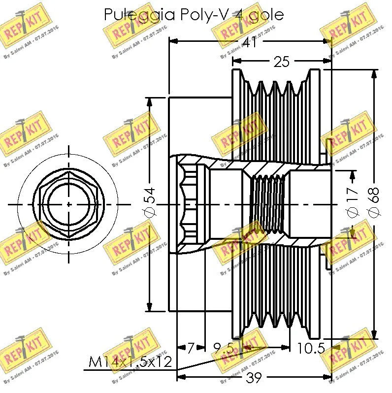 Alternator Freewheel Clutch