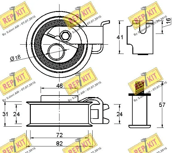 Tensioner Pulley, timing belt