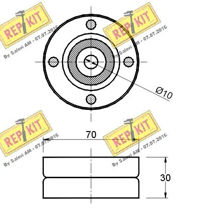 Belt Tensioner, V-ribbed belt