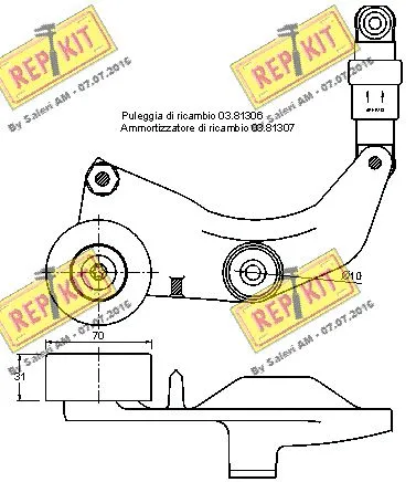 Belt Tensioner, V-ribbed belt