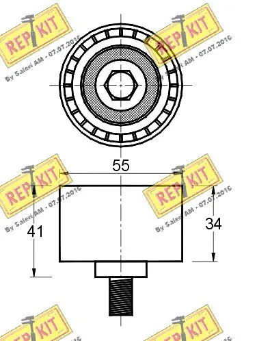 Deflection/Guide Pulley, timing belt