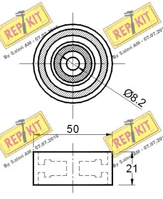 Deflection/Guide Pulley, timing belt