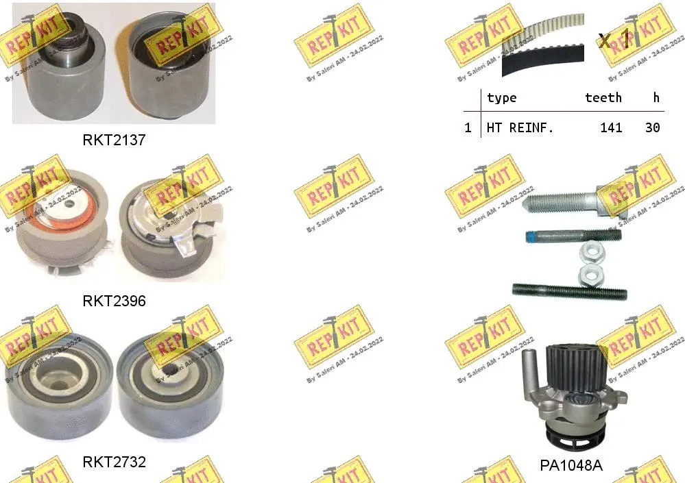 Water Pump & Timing Belt Kit (RKTK1090PA)