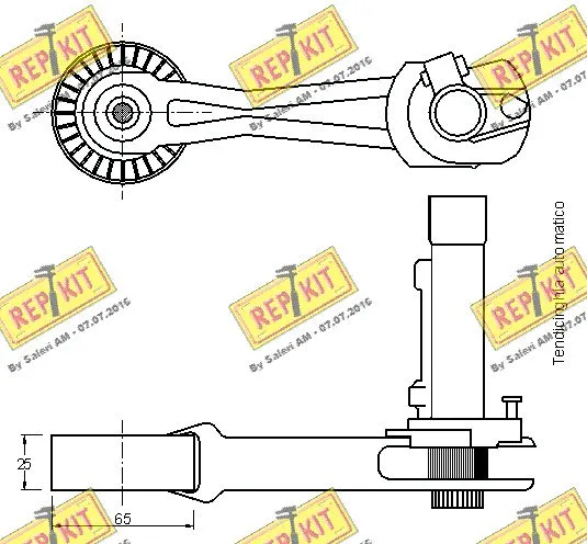 Belt Tensioner, V-ribbed belt