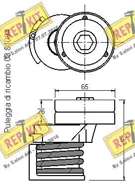Belt Tensioner, V-ribbed belt