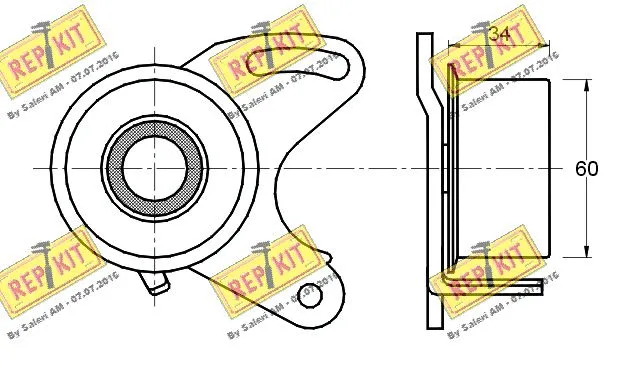 Tensioner Pulley, timing belt