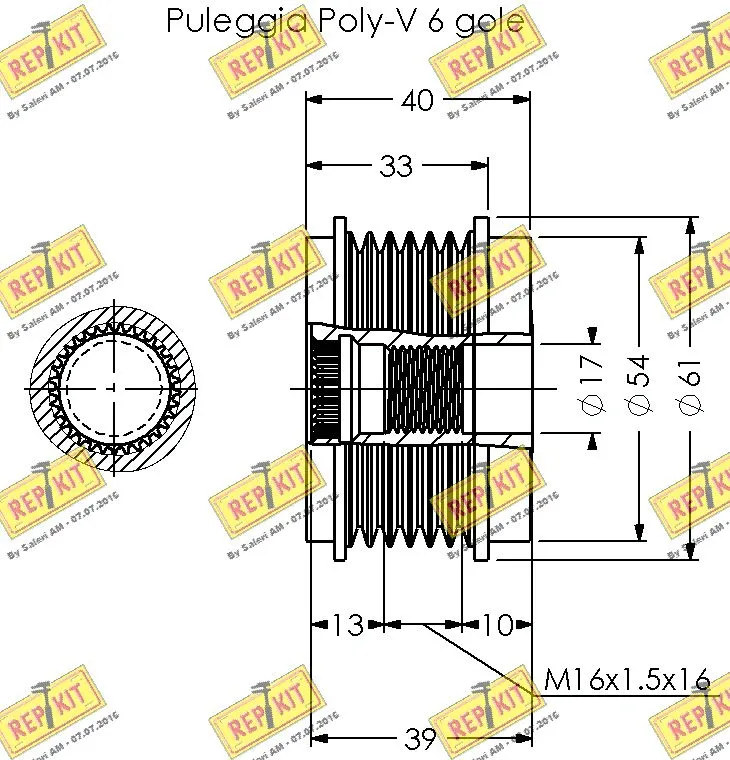 Alternator Freewheel Clutch