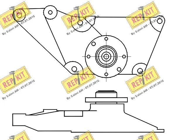 Belt Tensioner, V-ribbed belt