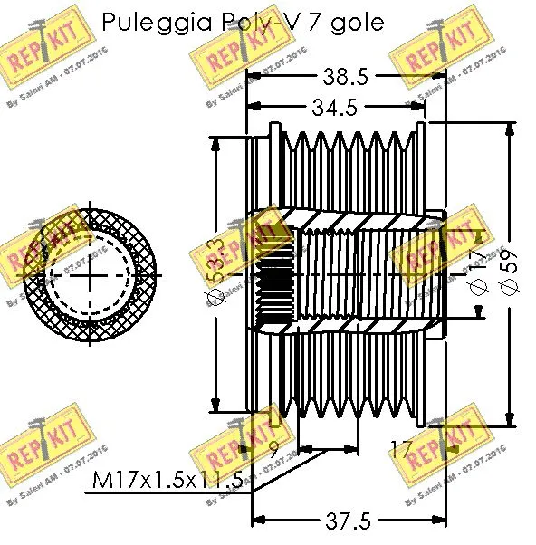 Alternator Freewheel Clutch