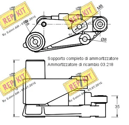 Belt Tensioner, V-ribbed belt
