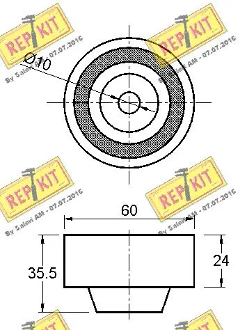 Deflection/Guide Pulley, timing belt