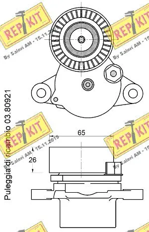 Belt Tensioner, V-ribbed belt