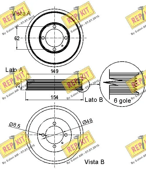Belt Pulley, crankshaft