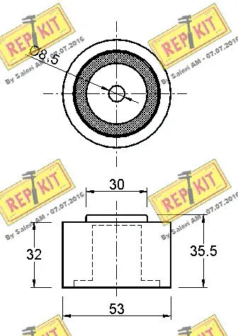Deflection/Guide Pulley, timing belt